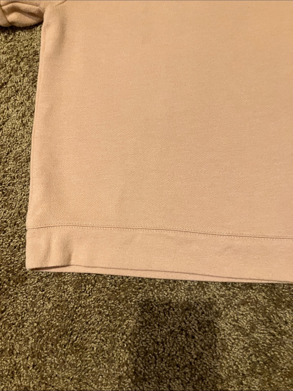 MADEWELL. Size XS. Peach colored short sleeve sweatshirt. Would fit a Small. EUC - Picture 4 of 7